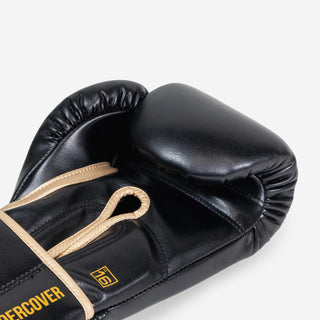 Boxhandschuhe Di Nardo Undercover mit Klettverschluss Schwarz-gold-Combat Arena