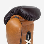 Guantoni Di Nardo con lacci 12 Oz Borgogna-cognac-vintage-Combat Arena