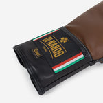 Boxhandschuhe Di Nardo mit Schnürsenkel 12 Oz Braun-schwarz-Combat Arena