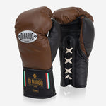 Boxhandschuhe Di Nardo mit Schnürsenkel 12 Oz Braun-schwarz-Combat Arena