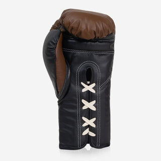 Boxhandschuhe Di Nardo mit Schnürsenkel 12 Oz Braun-schwarz-Combat Arena