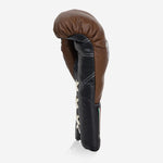 Boxhandschuhe Di Nardo mit Schnürsenkel 12 Oz Braun-schwarz-Combat Arena