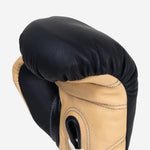 Boxhandschuhe Di Nardo mit Schnürsenkel 12 Oz Schwarz-Sand-Combat Arena