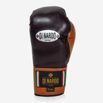 Boxhandschuhe Di Nardo mit Schnürsenkel 14 Oz Burgunder-Cognac-Combat Arena