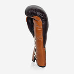 Boxhandschuhe Di Nardo mit Schnürsenkel 14 Oz Burgunder-Cognac-Combat Arena
