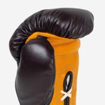Boxhandschuhe Di Nardo mit Schnürsenkel 16 Oz Burgund-gelb-Combat Arena