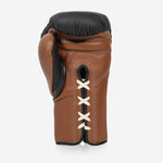 Boxhandschuhe Di Nardo mit Schnürsenkel 18 Oz Schwarz-braun-Combat Arena