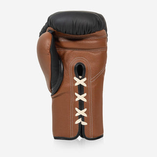 Boxhandschuhe Di Nardo mit Schnürsenkel 18 Oz Schwarz-braun-Combat Arena