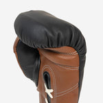 Boxhandschuhe Di Nardo mit Schnürsenkel 18 Oz Schwarz-braun-Combat Arena