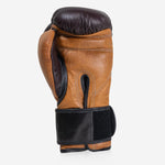 Boxhandschuhe Di Nardo mit Klettverschluss 12 Oz Burgunder-Cognac-Vintage-Combat Arena