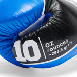 Boxhandschuhe Leone Shock Pro mit Schnürsenkeln GN057L Blau 