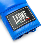Boxhandschuhe Leone Shock Pro mit Schnürsenkeln GN057L Blau 