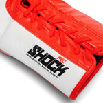 Boxhandschuhe Leone Shock Pro mit Schnürsenkeln GN057L Rot 