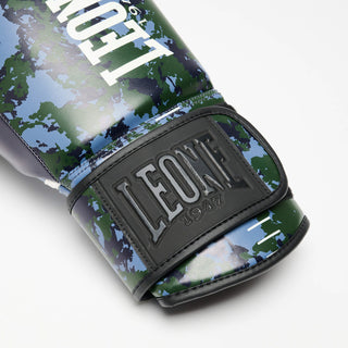 Boxhandschuhe Leone Urban Fighter GN335 Blau-grün Tarn-Combat Arena