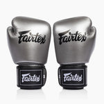 Muay Thai Handschuhe Fairtex BGV1C-Plus Gun Metallic-Combat Arena