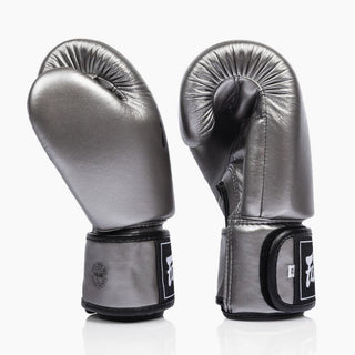 Muay Thai Handschuhe Fairtex BGV1C-Plus Gun Metallic-Combat Arena