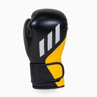 Boxhandschuhe Adidas Speed Tilt 200 WAKO 10 Oz Schwarz-gelb-weiß 