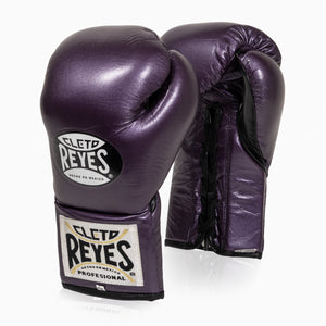 Boxhandschuhe Cleto Reyes Professionelle CB2 Viola mit Schnürsenkeln 