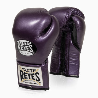 Boxhandschuhe Cleto Reyes Professionelle CB2 Viola mit Schnürsenkeln 