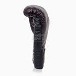 Boxhandschuhe Di Nardo mit Schnürsenkeln Burgund-Schwarz 14 oz 