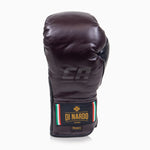 Boxhandschuhe Di Nardo mit Schnürsenkeln Burgund-Schwarz 14 oz 