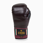 Boxhandschuhe Di Nardo mit Schnürsenkeln Burgunder Schwarz 