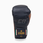 Boxhandschuhe Di Nardo mit Schnürsenkeln Schwarz-Braun 16 oz 