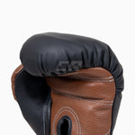 Boxhandschuhe Di Nardo mit Schnürsenkeln Schwarz-Braun 16 oz 