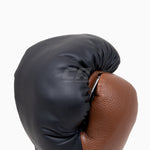 Boxhandschuhe Di Nardo mit Schnürsenkeln Schwarz-Braun 16 oz 