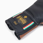 Boxhandschuhe Di Nardo mit Schnürsenkeln Schwarz-Braun 16 oz 