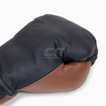 Boxhandschuhe Di Nardo mit Schnürsenkeln Schwarz-Braun 16 oz 