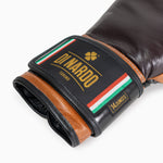 Boxhandschuhe Di Nardo mit Klettverschluss 14 Oz Burgund-Cognac 