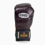 Boxhandschuhe Di Nardo mit Klettverschluss 16 Oz Burgund-gelb-Combat Arena