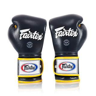Boxhandschuhe Fairtex Mexican Stil BGV9 Blau-Gelb 
