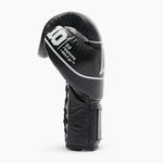 Boxhandschuhe Leone Shock Pro mit Schnürsenkeln GN057L Schwarz 