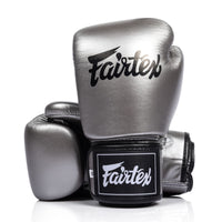 Muay Thai Handschuhe Fairtex BGV1C-Plus Gun Metallic 