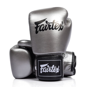 Muay Thai Handschuhe Fairtex BGV1C-Plus Gun Metallic 
