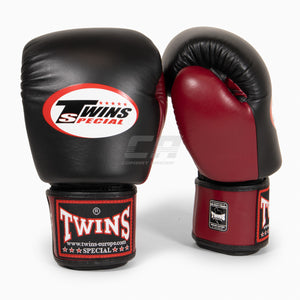 Muay Thai Handschuhe Twins Special BGVL3 Burgunder-schwarz