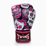 Muay Thai Handschuhe Twins Special FBGVL 3 Skull Rosa 