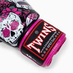 Muay Thai Handschuhe Twins Special FBGVL 3 Skull Rosa 