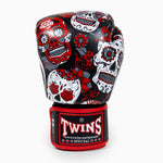 Muay Thai Handschuhe Twins Special FBGVL 3 Skull Rot 