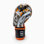 Muay Thai Handschuhe Twins Special FBGVL 4 Skull Orange 