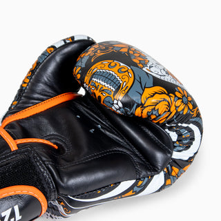 Muay Thai Handschuhe Twins Special FBGVL 4 Skull Orange 
