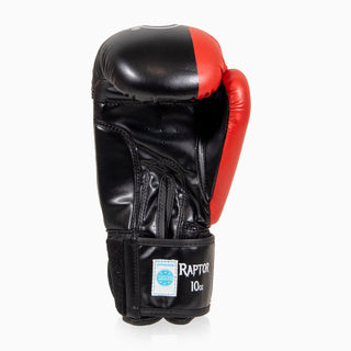 Boxhandschuhe Raptor SAP WAKO 10 Oz Schwarz-rot 