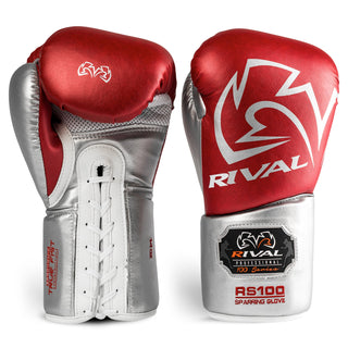 Boxhandschuhe Rival Professionelles Sparring RS100 mit Schnürsenkeln 