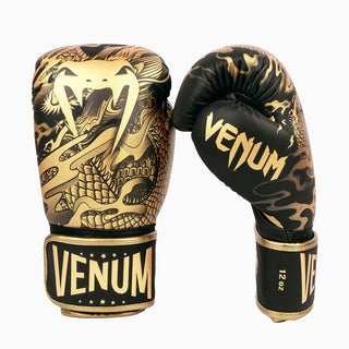 Boxhandschuhe Venum Dragon's Flight Schwarz-Bronze 
