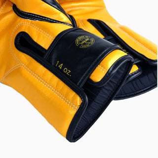 Muay Thai Handschuhe Fairtex Super Sparring BGV18 Schwarz-Gold 