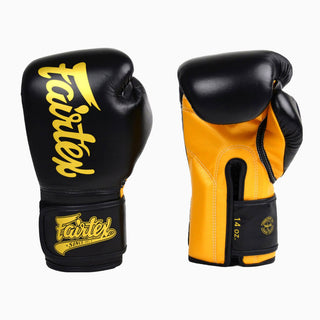 Muay Thai Handschuhe Fairtex Super Sparring BGV18 Schwarz-Gold 