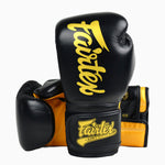 Muay Thai Handschuhe Fairtex Super Sparring BGV18 Schwarz-Gold 