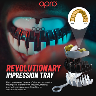 Mundschutz Opro Instant Custom-Fit Jaws Schwarz 